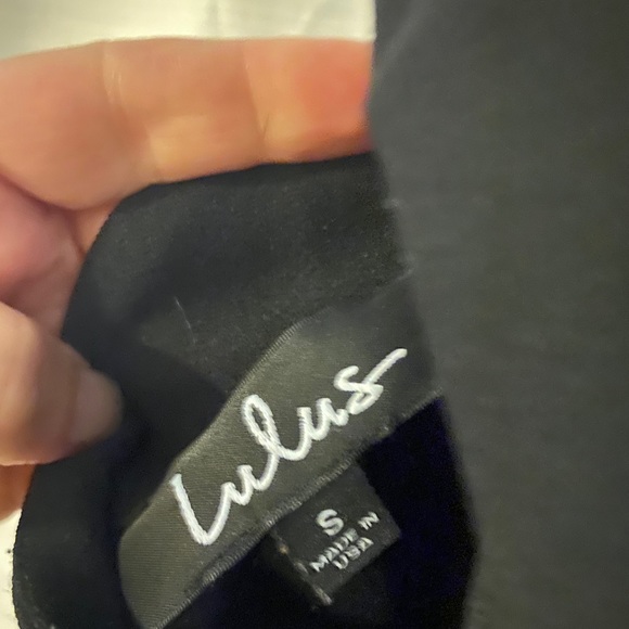 Lulu’s Black Low Back High Neck Jumpsuit - Picture 7 of 7